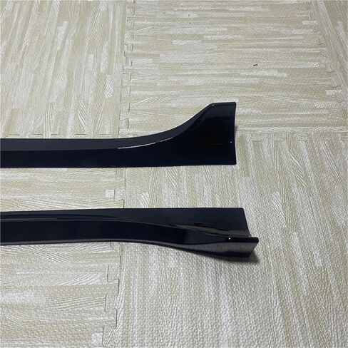 شفرات امتداد Car Side Extension Gloss ملحقات سوداء متوافقة مع Tesla Model 3 2017-2022 4PCS DOPFUSER SPOPFUSER (Gloss Black) in Kuwait
