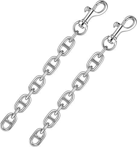 HJZHII 2PCS 6.6 Inch Purse Strap Extender, Metal Silver Bag Chain Extender Replacement Bags Extenders for Women Handbag Shoulder Bag Purse in Saudi Arabia