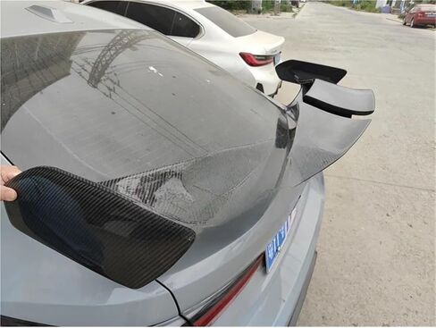 متوافق مع BMW's M3 M4 F80 F82 F83 ألياف الكربون المفسد الخلفي مجموعة الجسم الخلفي الناشر الوفير الأمامي تنورة جانبية الحافة الجانبية in Kuwait