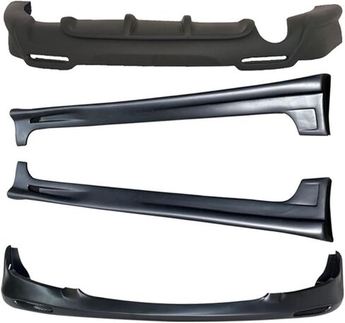 متوافق مع Mazda 3 2010 2011 2012 2013 2014 Front Lip Lip Lip Side Trailts Diffuser ABS Material Car Pumper Lip Car Accessories in Kuwait