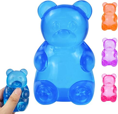 Squishy Toys Bear Stress Balls Squishy Fidget Toys for Anxiety Relief for Adults & Kids for Birthday Gifts Party Gifts-Rosy in Kuwait