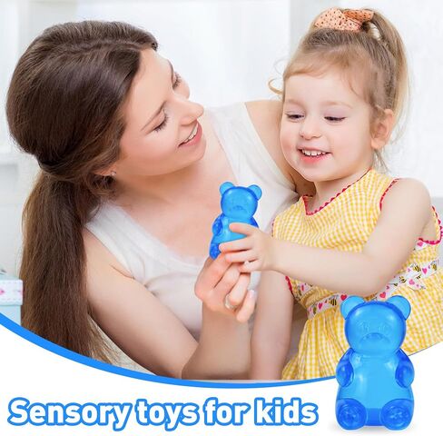 Squishy Toys Bear Stress Balls Squishy Fidget Toys for Anxiety Relief for Adults & Kids for Birthday Gifts Party Gifts-Rosy in Kuwait