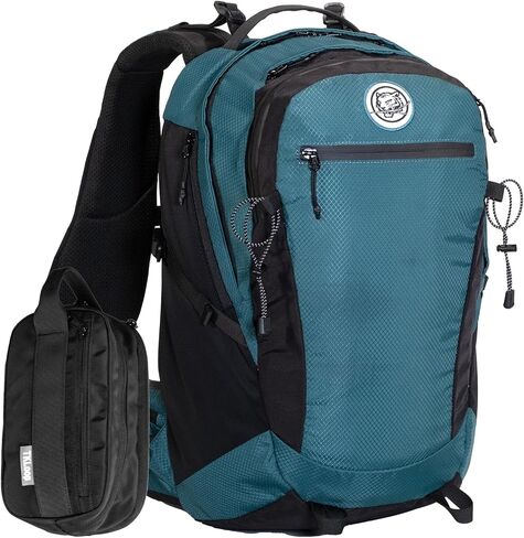 TKLoop Casual Laptop Backpack For for Men and Women 24L Backpack Daypack with Wash Bag and Rainproof Cover for Work,Daily use,College,Travel,Commuter Business Black in Saudi Arabia
