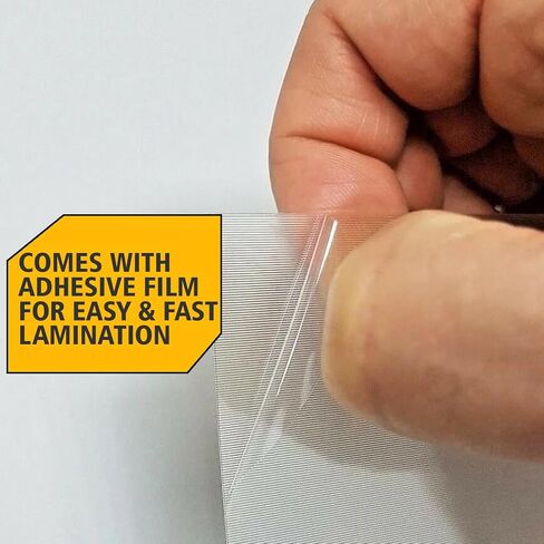 Lenticular Sheet 50 LPI 6"x4" With Adhesive Back For Flip, Motion, 3D Photo Printing (Pack of 10 Sheets) (Brand : print6D) in Saudi Arabia