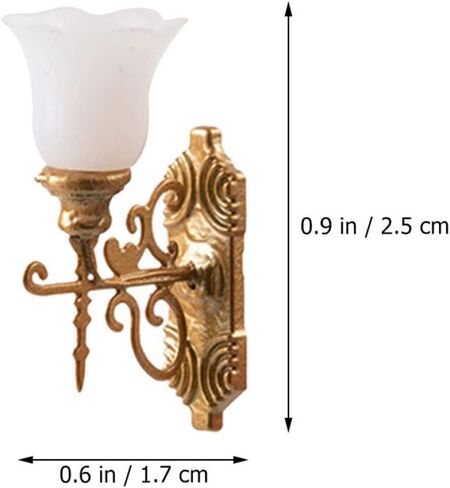 Yarnow 20 pcs مصغرة مصغرة شمعة الشمعدان أضواء الشمعدان للدمى - 1:87 مصابيح طاولة الرمال النموذجية ، الضوء الأصفر الدافئ in Saudi Arabia