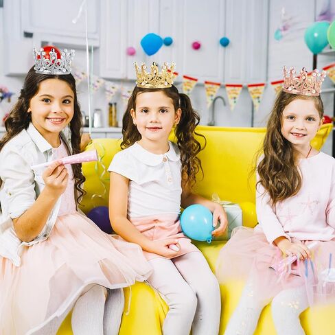 3pcs Cake Crown Topper, Pearl Crown Cupcake Toppers, Crowns for Flower Bouquets, Bridal Shower Wedding Royal Themed Kids Birthday Party Decorations Supplies, 3 Colors in Saudi Arabia