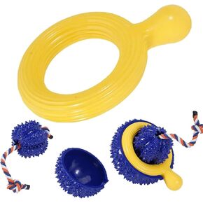 4 عبوة لعبة مضغ الكلاب ، أقراص طيران متينة لرمي ألعاب الصيد ، 3 في 1 كلاب ، لعبة مضغ الحيوانات الأليفة غير القابلة للتدمير لمضغ العدوانية ، تقلل من القلق ، والألعاب التفاعلية لتنظيف أسنان الكلاب الملل in Kuwait