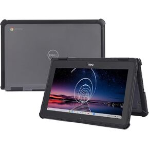 MCOVER HYBRID CASE متوافق فقط لعام 2019 ~ 2023 11.6 "Dell Chromebook 3100/3110 2-in-1 أو Clamshell Education Captop (لا يلتزم أي نماذج أخرى Dell)-Black in Saudi Arabia