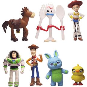 7 PCS Toy Storys Cake Toppers Figurines toy storys Cupcake topper Toy Storys Party Figurines Cartoon Action Figures cake decoration for Toy Storys Party Supplies in Saudi Arabia