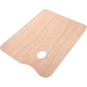 Housoutil Wooden Painting Palette for Artists and Beginners Thickened Linden Wood Mixing Tray for Acrylic and Oil Paints Lightweight Art Accessory in Kuwait