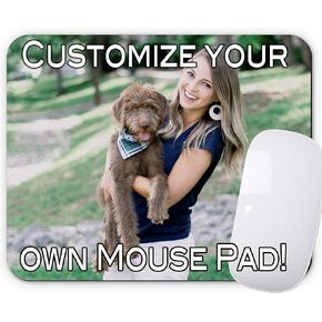 لوحة الماوس المخصصة - أضف صورتك أو شعارك أو تصميمها. مخصص لمواصفاتك. طباعة مفصلة زاهية جميلة. قم بإشراق مساحة العمل الخاصة بك أو تخصيص هدية. in Kuwait