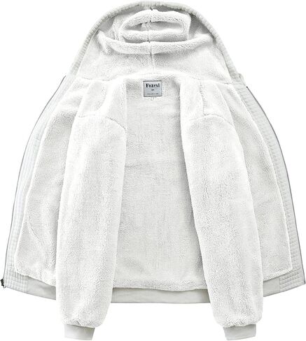 Men's Fleece Heavyweight Full Zip Hoodie Sweatshirt Jacket Hooded for Men in Saudi Arabia
