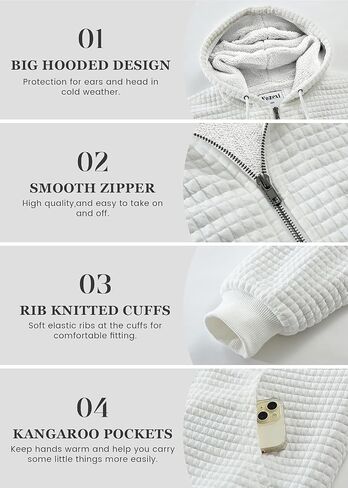 Men's Fleece Heavyweight Full Zip Hoodie Sweatshirt Jacket Hooded for Men in Saudi Arabia