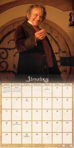 The Lord of the Rings Calendar 2026 - Deluxe 2026 Middle-Earth Wall Calendar Bundle with Over 100 Reminder Stickers (The Hobbit Gifts, Office Supplies) in Saudi Arabia
