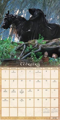 The Lord of the Rings Calendar 2026 - Deluxe 2026 Middle-Earth Wall Calendar Bundle with Over 100 Reminder Stickers (The Hobbit Gifts, Office Supplies) in Saudi Arabia