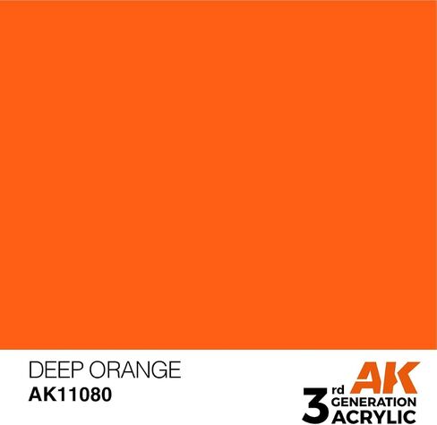 AK Interactive 3rd Gen Acrylic Intense Deep Orange 17ml in Saudi Arabia