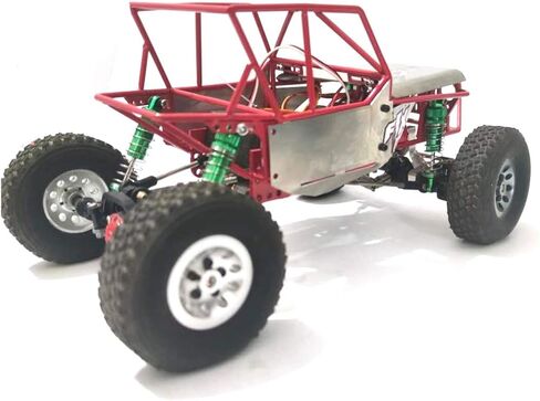 المعدن الكامل للهيكل المعدني للأنبوب لـ C14 C24 C24-1 1/16 RC Car Parts ، Red in Kuwait