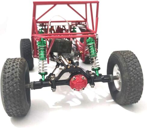 المعدن الكامل للهيكل المعدني للأنبوب لـ C14 C24 C24-1 1/16 RC Car Parts ، Red in Kuwait