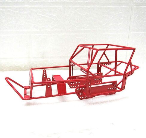 المعدن الكامل للهيكل المعدني للأنبوب لـ C14 C24 C24-1 1/16 RC Car Parts ، Red in Kuwait