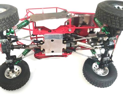 المعدن الكامل للهيكل المعدني للأنبوب لـ C14 C24 C24-1 1/16 RC Car Parts ، Red in Kuwait