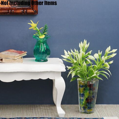 Odoria 1/12 Miniature Potted Plants 2Pcs and Flower in Vase 5Pcs Dollhouse Decoration Accessories in Saudi Arabia