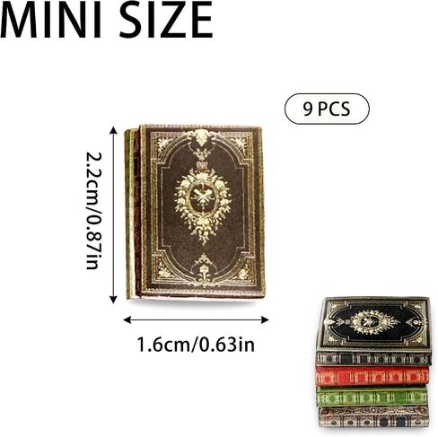 1:12 Scale Miniatures Books Dollhouse Books Engless Excalsions Mini Book Dollhouse Decoration Doll Supplies Boys and Girls (18 PCS) in Saudi Arabia