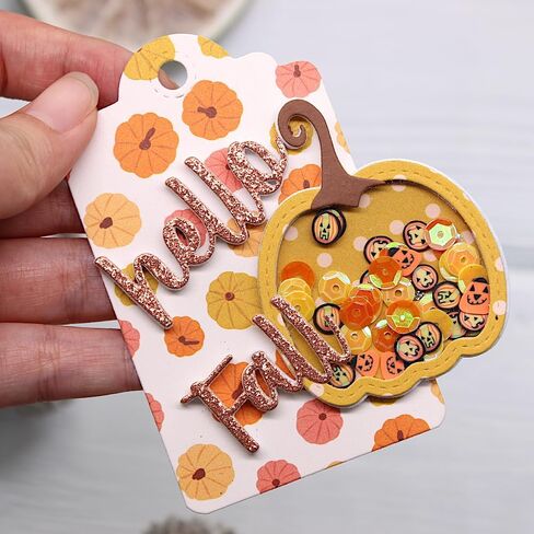 KSCRAFT Fall Pumpkin Shaker Tag Metal Cutting Dies Stencils for DIY Scrapbooking Decorative Embossing DIY Paper Card in Saudi Arabia