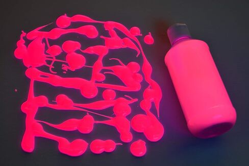 DirectGlow 8oz UV Blacklight Reactive Fluorescent Acrylic Paints (Red) in Kuwait