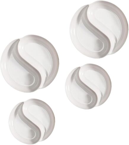 Angoily Tai Ji Watercolor Paint Tray Set 4-Piece Mixing Palette for Artists Sturdy Plastic Round Design for Watercolor Acrylic and Gouache Painting in Saudi Arabia