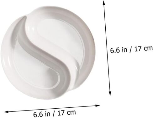 Angoily Tai Ji Watercolor Paint Tray Set 4-Piece Mixing Palette for Artists Sturdy Plastic Round Design for Watercolor Acrylic and Gouache Painting in Saudi Arabia