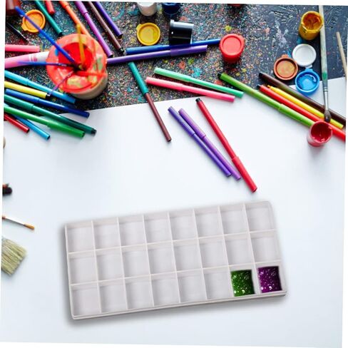 3Pcs Watercolor Pigment Box with Compartments Color Mixing Tray for Artists Lightweight and Recyclable Painting Palette Material for Use in Saudi Arabia