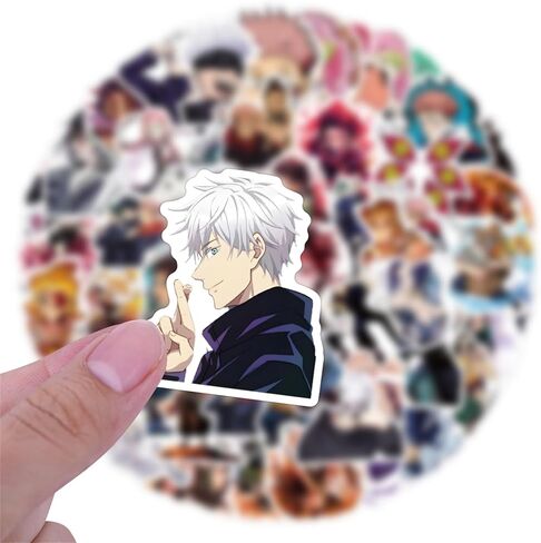 100pcs Anime Demon Slayer Stickers Mixed Pack,Jujutsu Kaisen Sticker for Kids Teens Waterproof Stickers for Water Bottle Laptop Luggage Helmet Skateboard Guitar (ZSGM100) in Kuwait