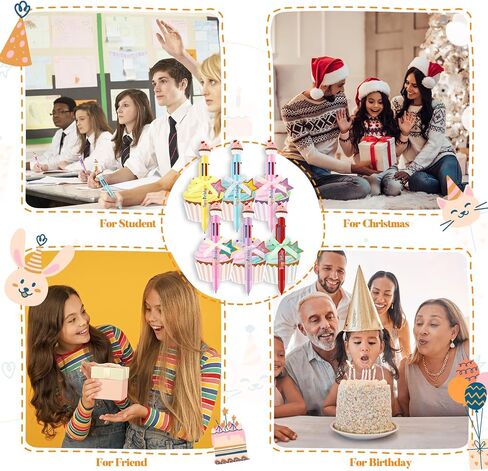 30 Sets Happy Birthday Kits for Kids Classroom Include Cupcake Pens Cupcake Cards and Bow Sets School Classroom Students Birthday Party Supplies in Saudi Arabia