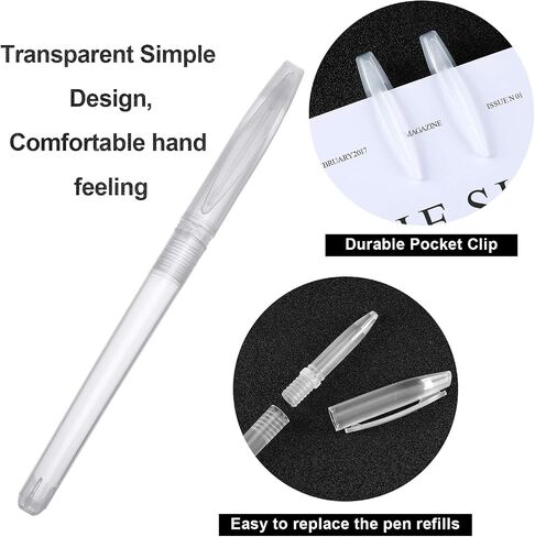 50 Pieces Empty Pen Shell Ballpoint Pen Cover Gel Pen Shell for Office Stationery Supplies, Fit for 13 cm Refills in Saudi Arabia