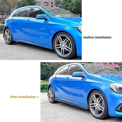 ينطبق على الفئة A -76/C117 AMG 2013-2018 التنورة الجانبية من فئة CLA من الفئة CLA (حبة ألياف الكربون) in Saudi Arabia