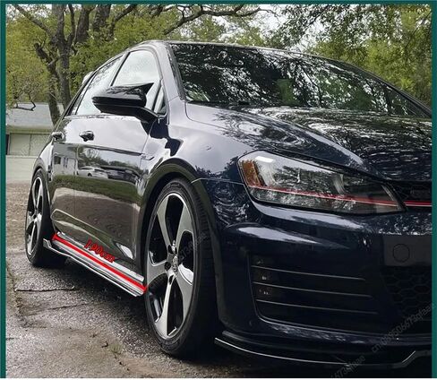 Car Side Skirt Extension Rocker Panels Lip Side Splitters Compatible with VW Golf 7 7.5 MK7 MK7.5 R GTI R-Line 2013-2019 Bodykits Tuning ABS(Gloss Black) in Saudi Arabia