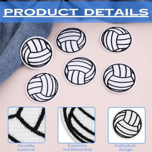 24 PCS Ballbally Patches Patches ، Iron on Sew on the Severiques Black White Soccer Ball Seleing Crochet Sports Style DIY للملابس والسترات والقروز والجينز (2 بوصة/5 سم) in Saudi Arabia