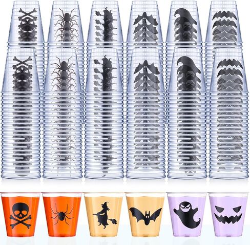 Mumufy 120 PCS Halloween Plastic Shot نظارات 1.69 أوقية يمكن التخلص منها للحفلات. in Saudi Arabia