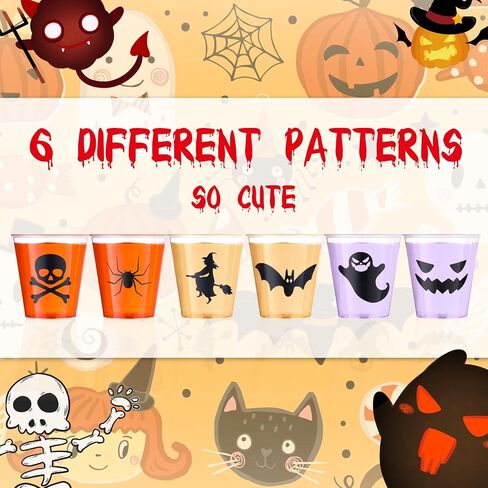 Mumufy 120 PCS Halloween Plastic Shot نظارات 1.69 أوقية يمكن التخلص منها للحفلات. in Saudi Arabia