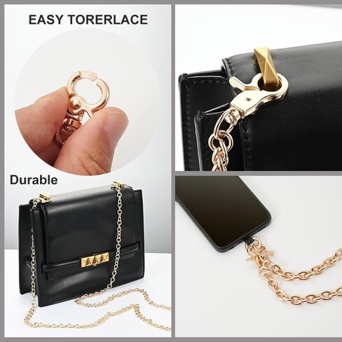 47-inch and 14-inch chains,Metal Crossbody Purse Chain Straps Replacement for Bag Handbag in Saudi Arabia