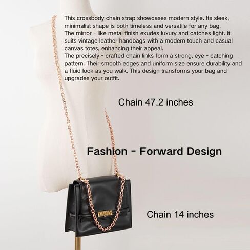 47-inch and 14-inch chains,Metal Crossbody Purse Chain Straps Replacement for Bag Handbag in Saudi Arabia