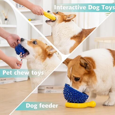 4 عبوة لعبة مضغ الكلاب ، أقراص طيران متينة لرمي ألعاب الصيد ، 3 في 1 كلاب ، لعبة مضغ الحيوانات الأليفة غير القابلة للتدمير لمضغ العدوانية ، تقلل من القلق ، والألعاب التفاعلية لتنظيف أسنان الكلاب الملل in Kuwait