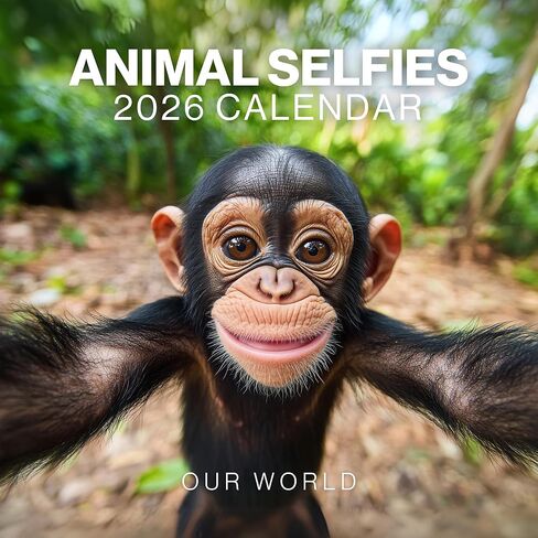 تقويم صور شخصية للحيوانات لعام 2025 - تقويم حائط كبير لمدة 12 شهرًا لعام 2025 - شهر لعرض التقويم المضحك لعام 2025 مصنوع بواسطة عالمنا in Saudi Arabia