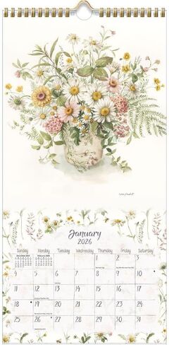 Lang Companies, Watercolor Seasons 2026 Vertical Wall Calendar, 8'' X 15.8'', 12-Month Calendar with Stapled Binding in Saudi Arabia