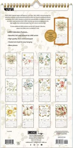 Lang Companies, Watercolor Seasons 2026 Vertical Wall Calendar, 8'' X 15.8'', 12-Month Calendar with Stapled Binding in Saudi Arabia