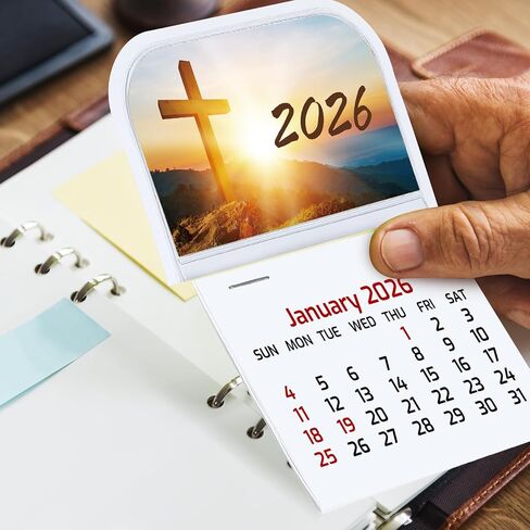 5 PCS 2026 MINI Stick on التقويم التقويم الصغير تقويمًا شهريًا ولصقًا لاصقًا لبطاقات العمل على جدار السيارات ، مكتب الشاحنة المحمولة للثلاجة (الطبيعة) in Kuwait
