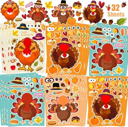 36 Sheets Halloween Stickers for Kids, Make Your Own Halloween Stickers, Halloween Party Games Stickers, Halloween Party Favors DIY Crafts Trick or Treat Party Supplies in Kuwait