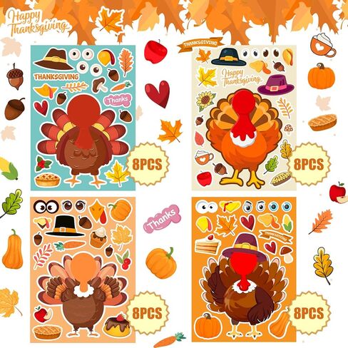 36 Sheets Halloween Stickers for Kids, Make Your Own Halloween Stickers, Halloween Party Games Stickers, Halloween Party Favors DIY Crafts Trick or Treat Party Supplies in Kuwait