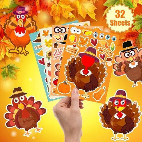 36 Sheets Halloween Stickers for Kids, Make Your Own Halloween Stickers, Halloween Party Games Stickers, Halloween Party Favors DIY Crafts Trick or Treat Party Supplies in Kuwait