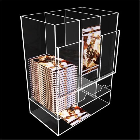3 Slot Booster Pack Dispenser for Standard Card Packs – Clear Acrylic Trading Card Display Stand for Sealed Booster Pack Storage & Collection in Kuwait